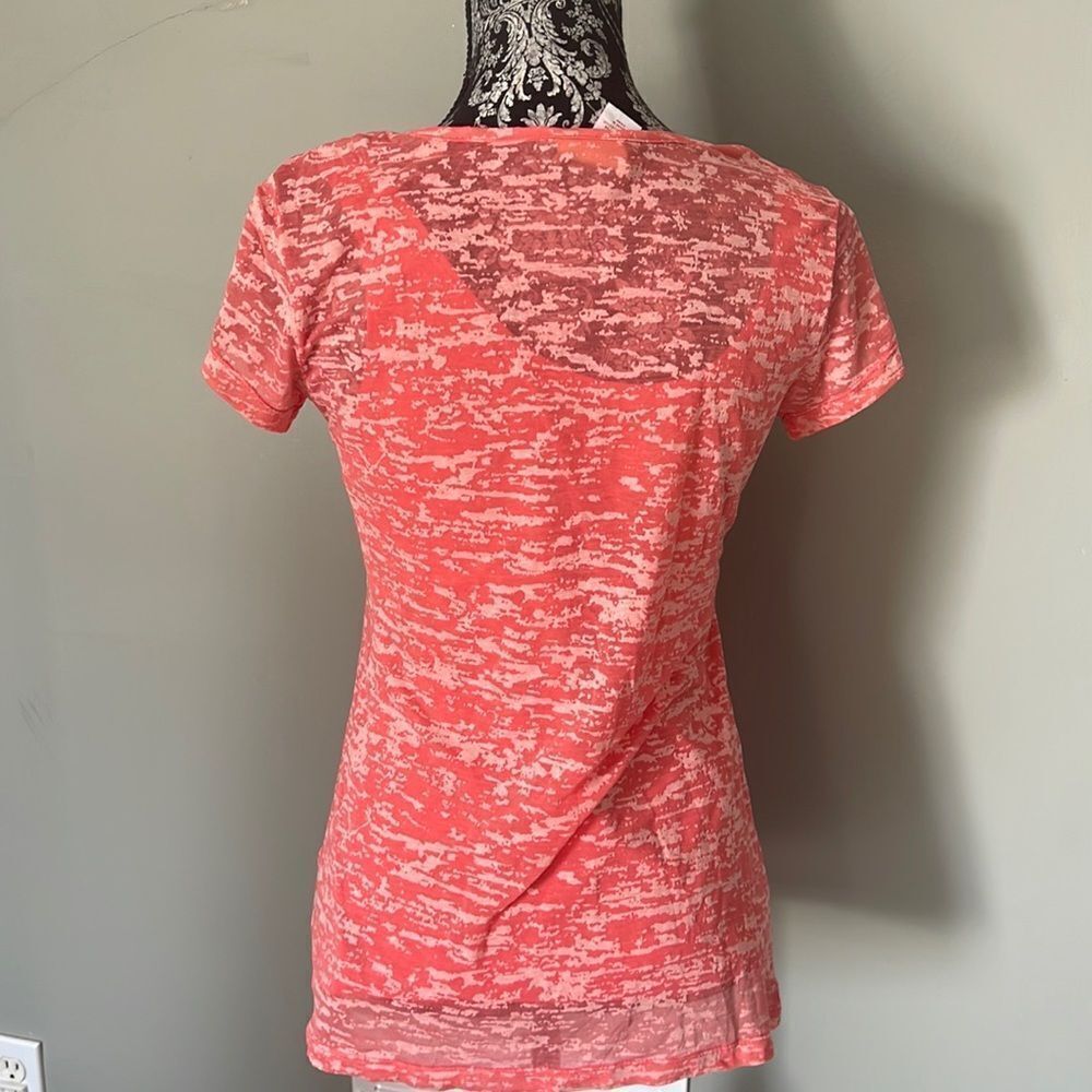 Ruby Rd. Pink/Silver short sleeve top - Picture 2 of 4